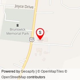 Emery Hardware and General Store on Peek Road, Brunswick Georgia - location map
