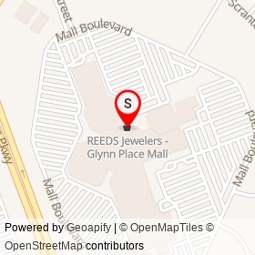 REEDS Jewelers - Glynn Place Mall on Mall Boulevard, Brunswick Georgia - location map