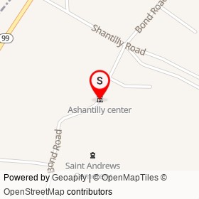 Ashantilly center on Bond Road, Darien Georgia - location map