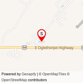Enmarket on East Oglethorpe Highway, Midway Georgia - location map