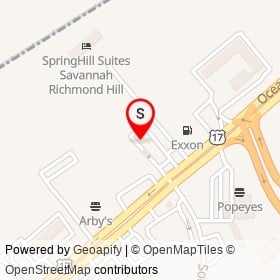 McDonald's on Ocean Highway, Richmond Hill Georgia - location map