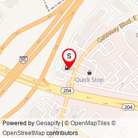 Shell on Gateway Boulevard East, Henderson Georgia - location map