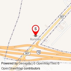 Ronnies on Dean Forest Road, Savannah Georgia - location map