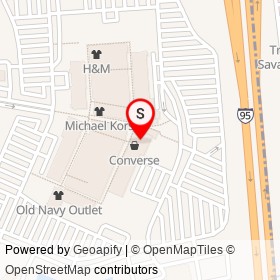 Nike Factory Store on I 95, Pooler Georgia - location map