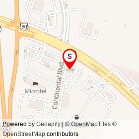 KFC on Continental Boulevard, Pooler Georgia - location map