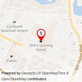 Dick's Sporting Goods on Osprey Point Circle, Pooler Georgia - location map