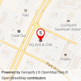 DQ Grill & Chill on Pooler Parkway, Pooler Georgia - location map