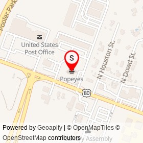 Popeyes on Louisville Road, Pooler Georgia - location map