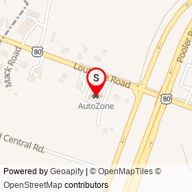AutoZone on Louisville Road, Pooler Georgia - location map
