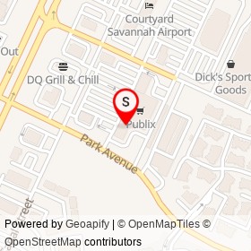Nutrishop on Park Avenue, Pooler Georgia - location map