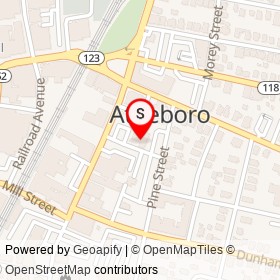 Attleboro Police Department on Union Street, Attleboro Massachusetts - location map