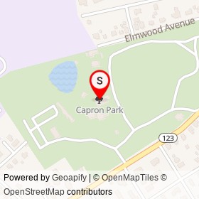 Capron Park on , Attleboro Massachusetts - location map