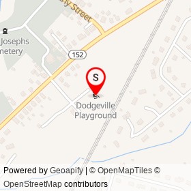 Dodgeville Playground on Myrtle Court, Attleboro Massachusetts - location map