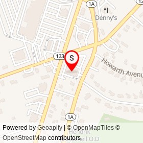 CVS Pharmacy on Washington Street, Attleboro Massachusetts - location map