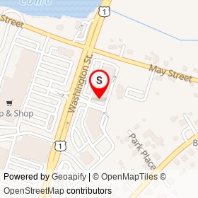 Chipotle on Washington Street, Attleboro Massachusetts - location map