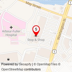 Stop & Shop on Washington Street, Attleboro Massachusetts - location map