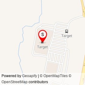Target on South Washington Street, North Attleborough Massachusetts - location map
