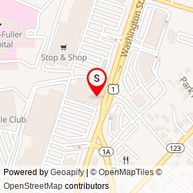 Petco on Washington Street, Attleboro Massachusetts - location map