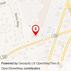 Chuck E. Cheese's on Washington Street, Attleboro Massachusetts - location map