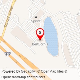 Bertucchis on I 495, Mansfield Massachusetts - location map