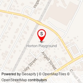 Horton Playground on Kendall Avenue, Attleboro Massachusetts - location map