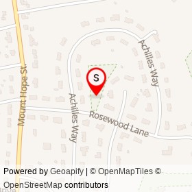 No Name Provided on Rosewood Lane, North Attleborough Massachusetts - location map
