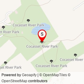 Cocasset River Park on , Foxborough Massachusetts - location map