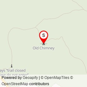 Old Chimney on Bay Circuit Trail, Sharon Massachusetts - location map