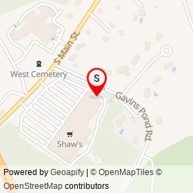 No Name Provided on Gavins Pond Road, Sharon Massachusetts - location map