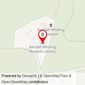 Kendall Whaling Museum Library on Everett Street, Sharon Massachusetts - location map