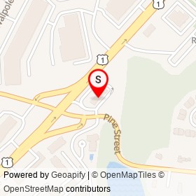 Rojo's Carwash on Pine Street, Walpole Massachusetts - location map