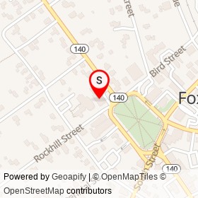 Orpehum Theatre on School Street, Foxborough Massachusetts - location map