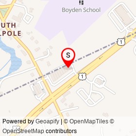 GA Barbershop on North Street, Foxborough Massachusetts - location map