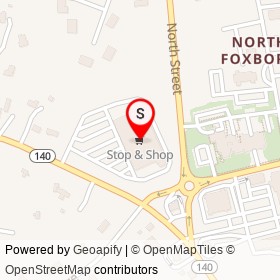 Stop & Shop on Main Street, Foxborough Massachusetts - location map