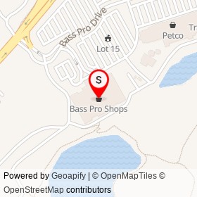 Bass Pro Shops on Bass Pro Drive, Foxborough Massachusetts - location map