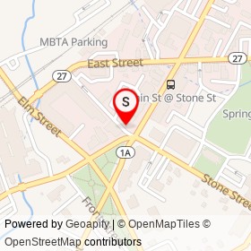 Bank of America on Main Street, Walpole Massachusetts - location map