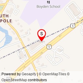 Lee Nails on North Street, Foxborough Massachusetts - location map
