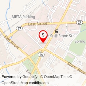 First Sandwich Shop on Main Street, Walpole Massachusetts - location map