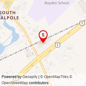Verizon Wireless on North Street, Foxborough Massachusetts - location map