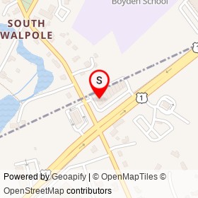 Papa Gino's on North Street, Foxborough Massachusetts - location map
