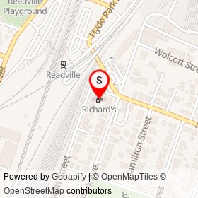 Richard's on Wolcott Square, Boston Massachusetts - location map