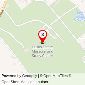 Eustis Estate Museum and Study Center on Canton Avenue, Milton Massachusetts - location map