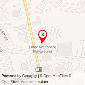 Judge Rotenberg Playground on Turnpike Street, Canton Massachusetts - location map