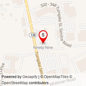 Ninety Nine on Turnpike Street, Stoughton Massachusetts - location map