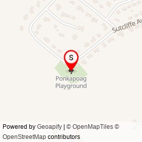 Ponkapoag Playground on , Canton Massachusetts - location map