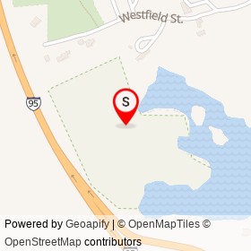 Weld Pond on Yankee Division Highway, Dedham Massachusetts - location map
