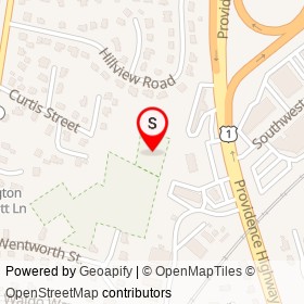 Wentworth Area on Grafton Avenue, Westwood Massachusetts - location map
