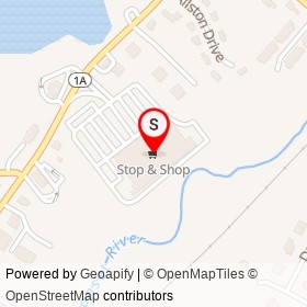 Stop & Shop on Main Street, Walpole Massachusetts - location map