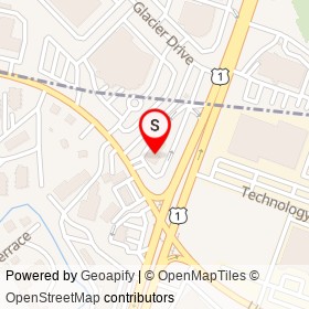 McDonald's on Boston-Providence Turnpike, Norwood Massachusetts - location map