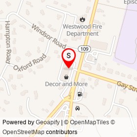Walgreens on High Street, Westwood Massachusetts - location map